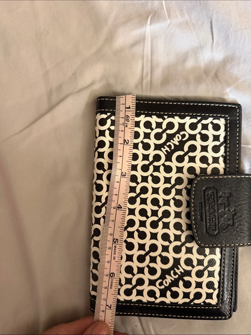 Coach Penelope Op Art Agenda or check book/ passport holder